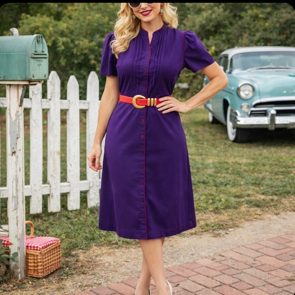 Vintage Purple Dress